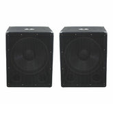 2x Omnitronic BX-1550 15" 800W Passive Subwoofers